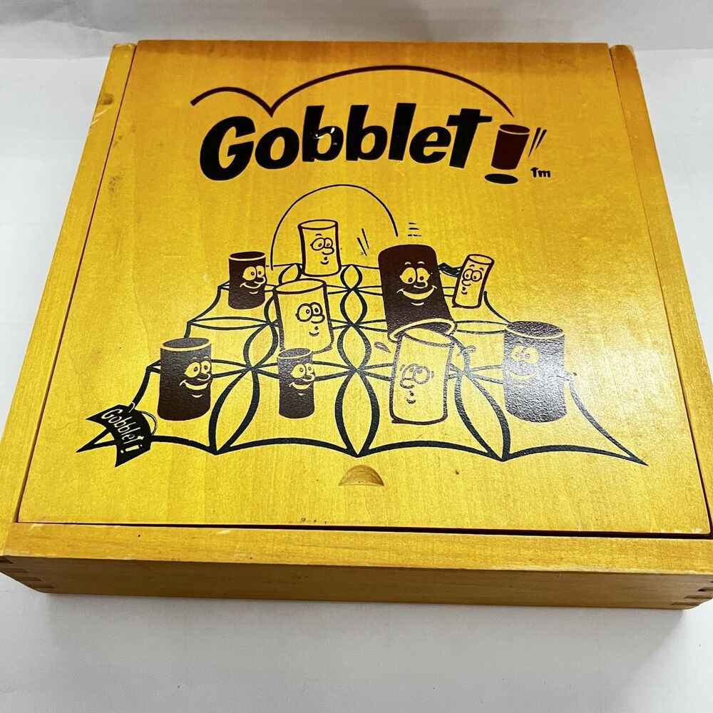 GOBBLET! Wooden Board Game 100% COMPLETE
